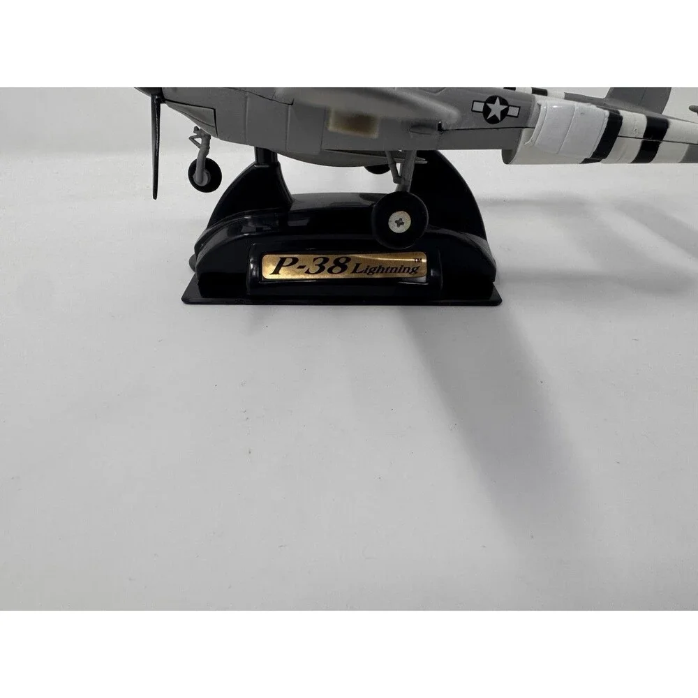 Lockheed P-38 Lightning Airplane w Stand 1:60 Scale Model